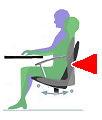 A task chair mechanism allowing movement without the use of force 