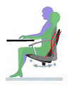 Glide-Tec chairs allow a constant change between a hollow back to a flatter back posture