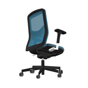 Showing the Breeze Synchronous Task Chair with a Black Frame
