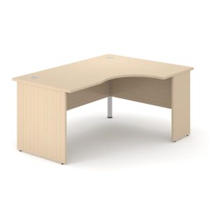 Panel-End Crescent Shaped Desk