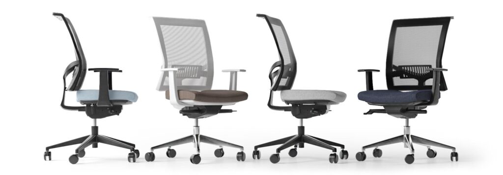 The Eva range of budget priced office task chairs