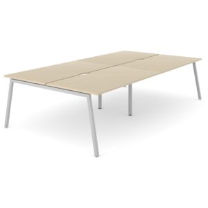 Multi-position bench desk with A frame legs 