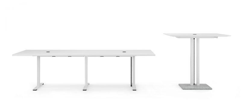 Jazz economically priced meeting tables. Includes a height adjustable version. 