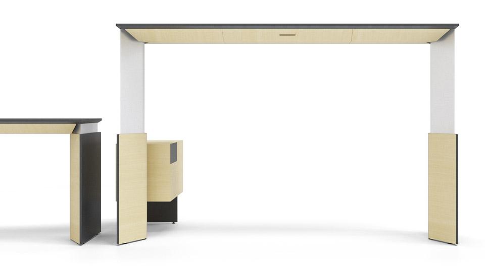 Move height adjustable desk extended to its highest most position of 1300mm