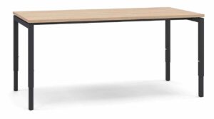 Forty4 manually height adjustable rectangular desk