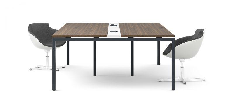Nova 1640mm wide modular meeting table offers flexibility in length by adding modules