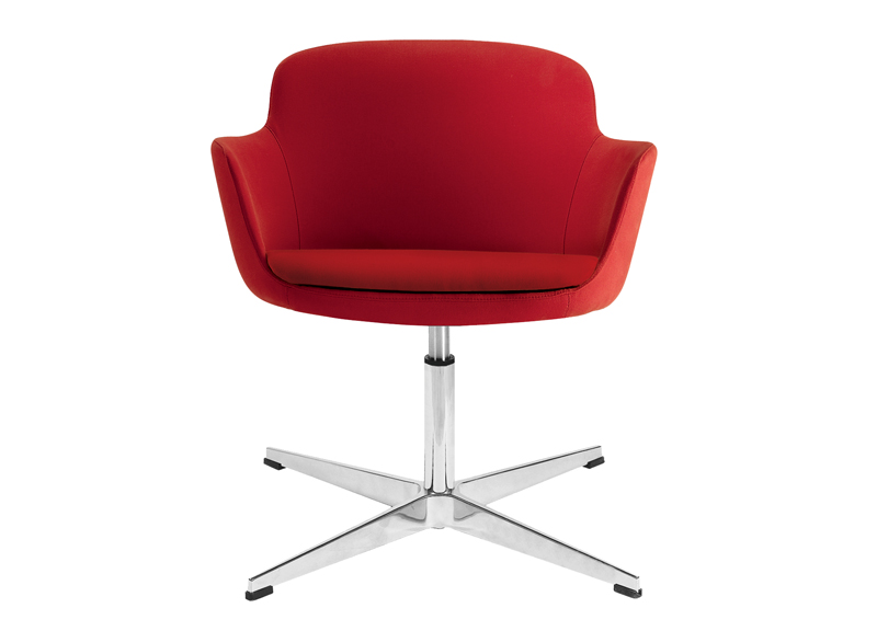 Dana meeting chair on swivel height adjustable conference base