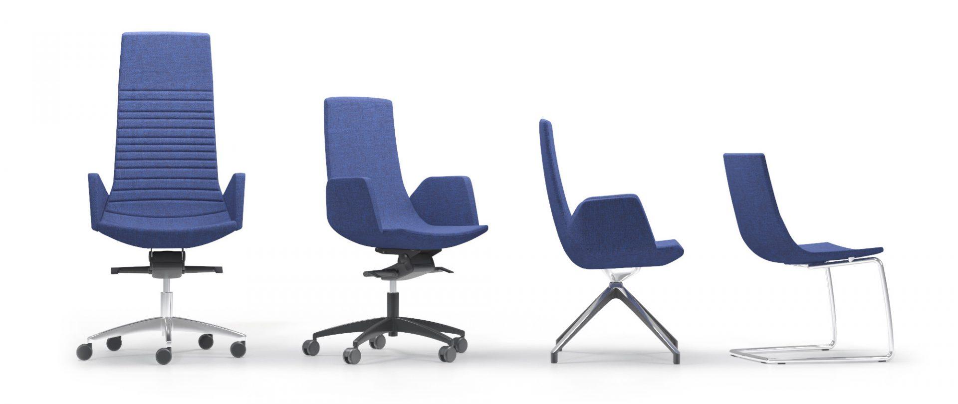 Selection of northcape chairs showing the four different base types