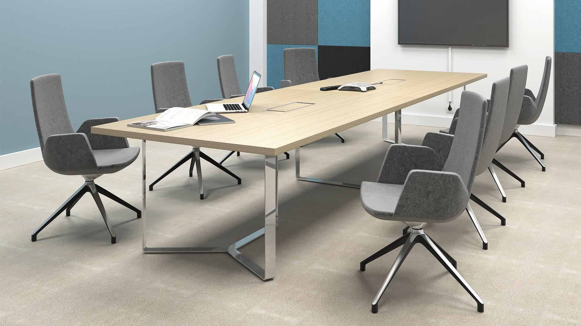 Plana Boardroom Table 4.2m long with Northcape chairs