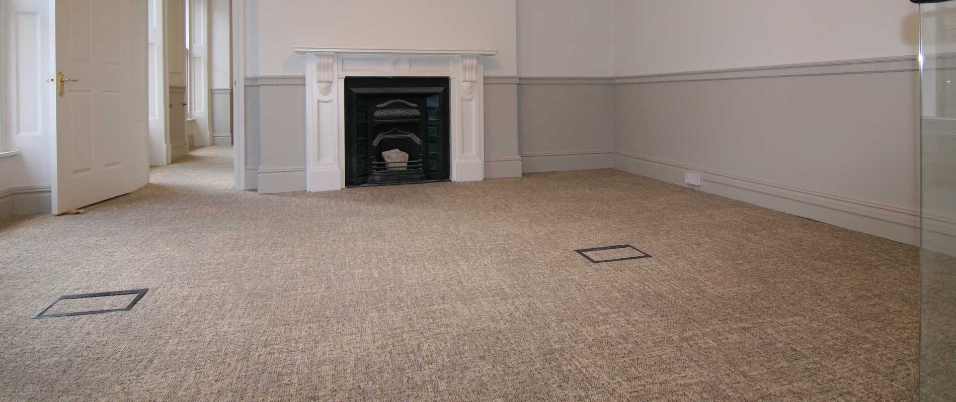 Ege Carpet Tiles fitted in a listed period office in Dover Street Mayfair by Octopus Interiors 