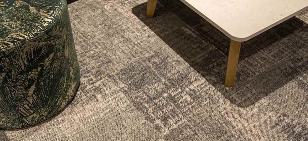 Surface Trace carpet Tiles by Burmatex close up